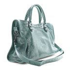 Balenciaga Arena Lambskin Classic Hardware Medium Le City Dark Emerald