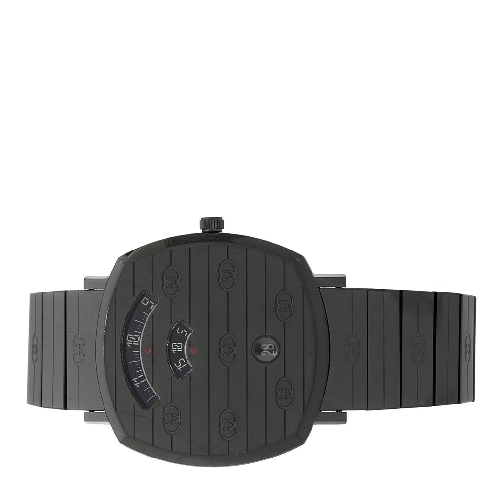 Gucci PVD Stainless Steel 38mm Grip Quartz Watch Black