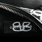 Balenciaga Agneau Arena Graffiti Le Cagole Shoulder Bag XS Black