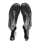 Miu Miu Calfskin Flame Chelsea Boots 41  Black