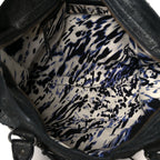 Balenciaga Metallic Craquele Calfskin Classic Hardware City Black