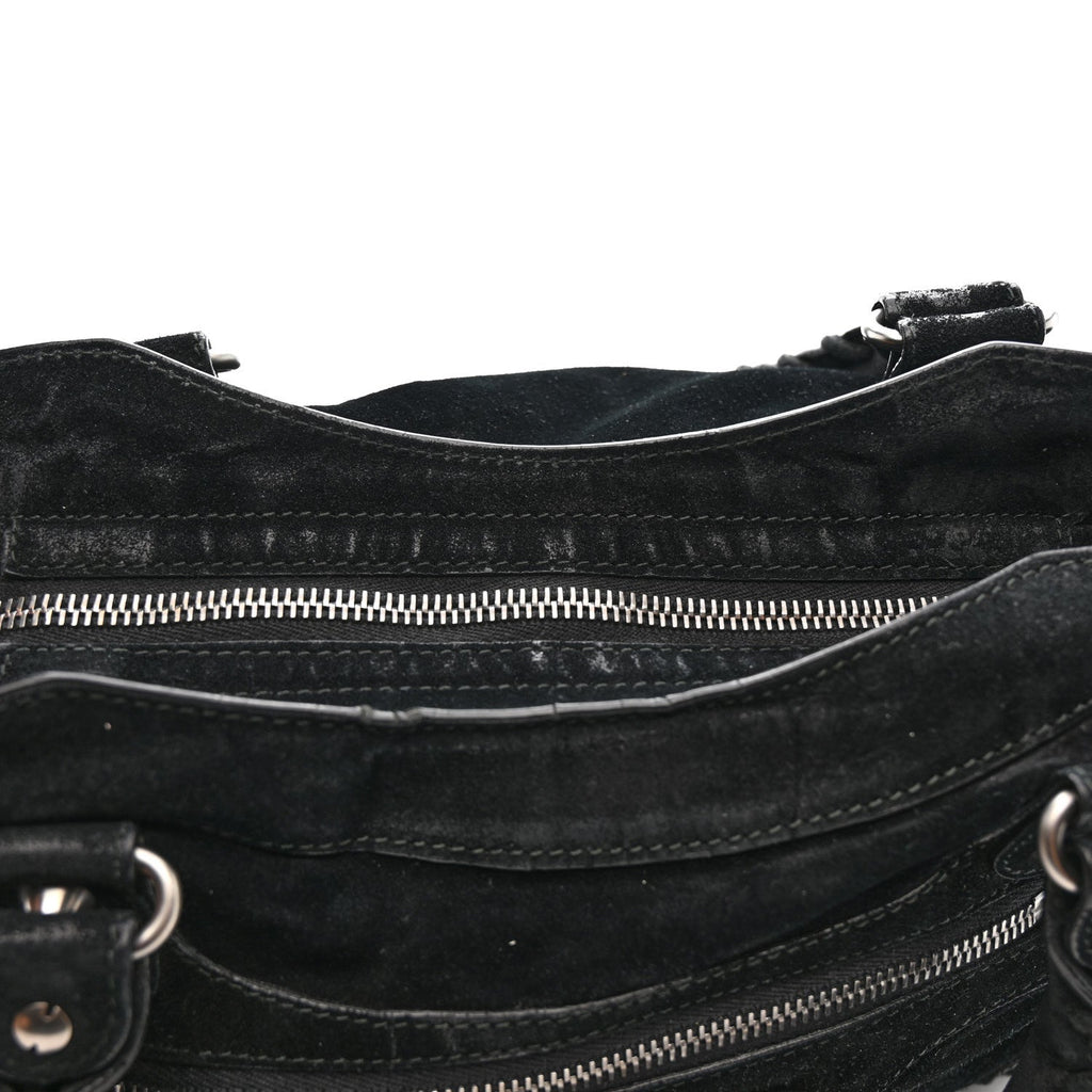 Balenciaga Baby Daim Suede Classic Hardware Town Black