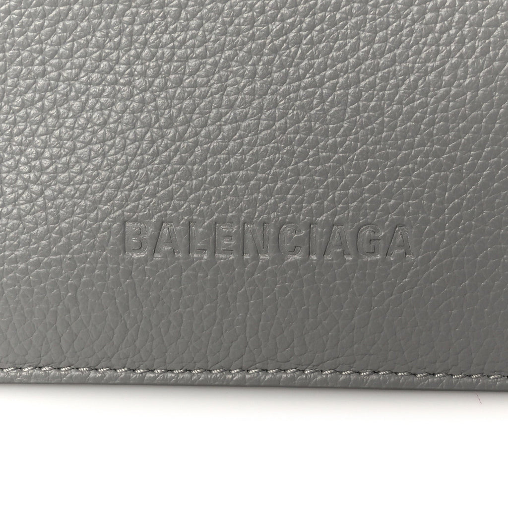Balenciaga Calfskin Logo Embossed Small Tool 2.0 North-South Tote Balenciaga Grey