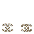 Chanel Crystal City Of Lights CC Earrings Gold