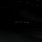 Balenciaga Glitter M Triangle Pouch Argent Black
