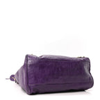 Balenciaga Agneau Classic Gold Hardware Velo Dark Violet