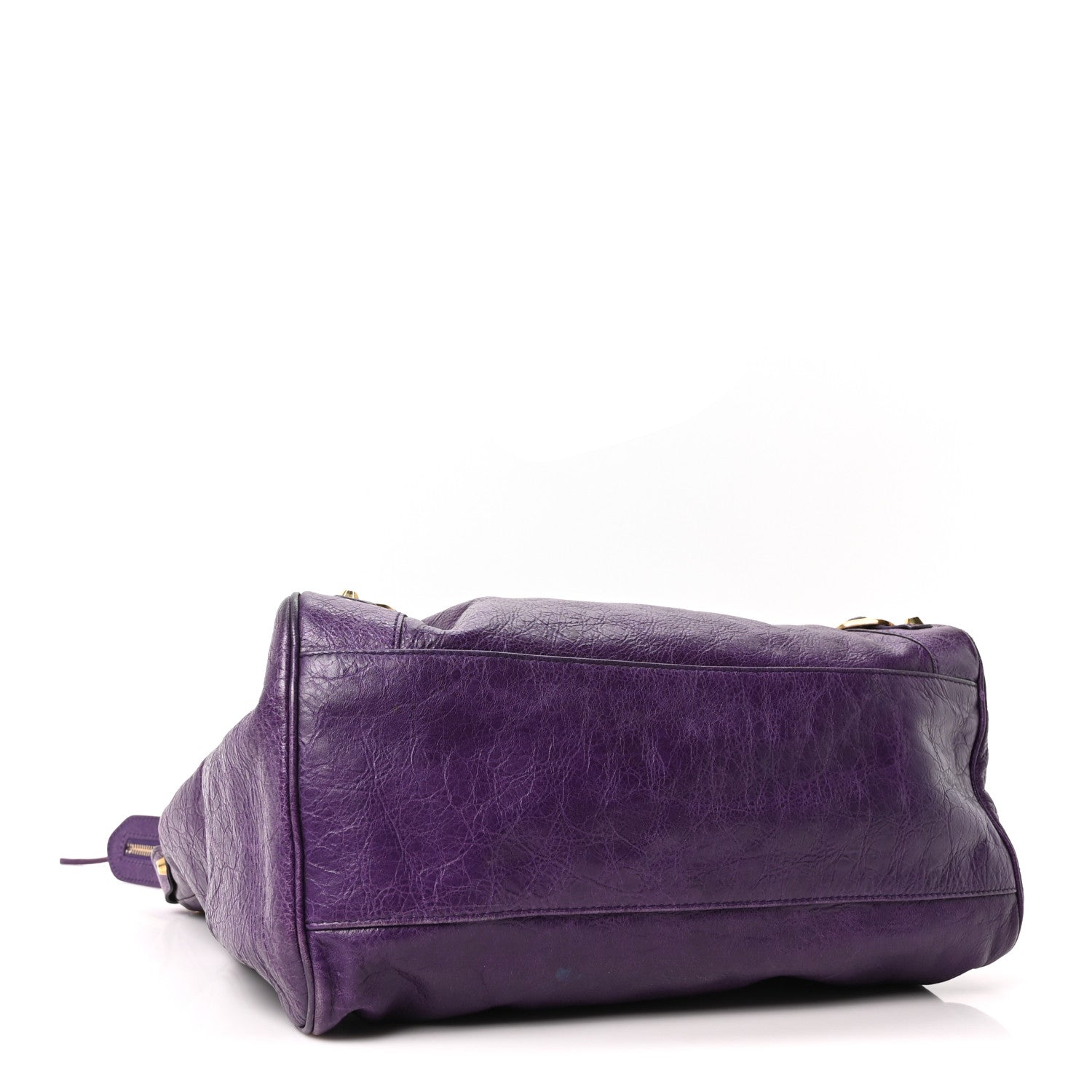 Balenciaga Agneau Classic Gold Hardware Velo Dark Violet