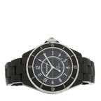Chanel Stainless Steel Matte Ceramic 41mm J12 Automatic Watch Black