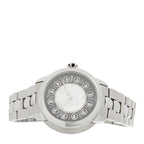 Fendi Stainless Steel Mother of Pearl Topaz Spinel 38mm Ishine Rotating Gem Two Tone Quartz Watch Black