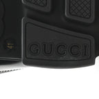 Gucci Magnum Calfskin Nappa Samoa Womens Horsebit Platform Chunky Lug Sole 40mm Loafers 41 Black