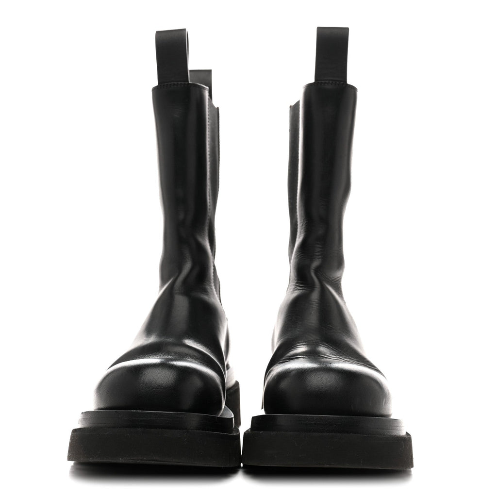 Bottega Veneta Calfskin The Lug Chelsea 55mm Boots 36.5 Black