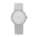 Christian Dior Stainless Steel Diamond Bezel Mother of Pearl 33mm La D De Dior Quartz Watch