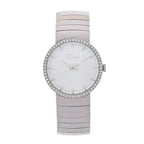 Christian Dior Stainless Steel Diamond Bezel Mother of Pearl 33mm La D De Dior Quartz Watch