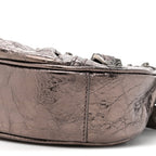 Balenciaga Metallic Agneau Arena Le Cagole Shoulder Bag XS Dark Bronze