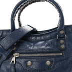 Balenciaga Agneau Giant 12 Silver Hardware S City Bleu Roi