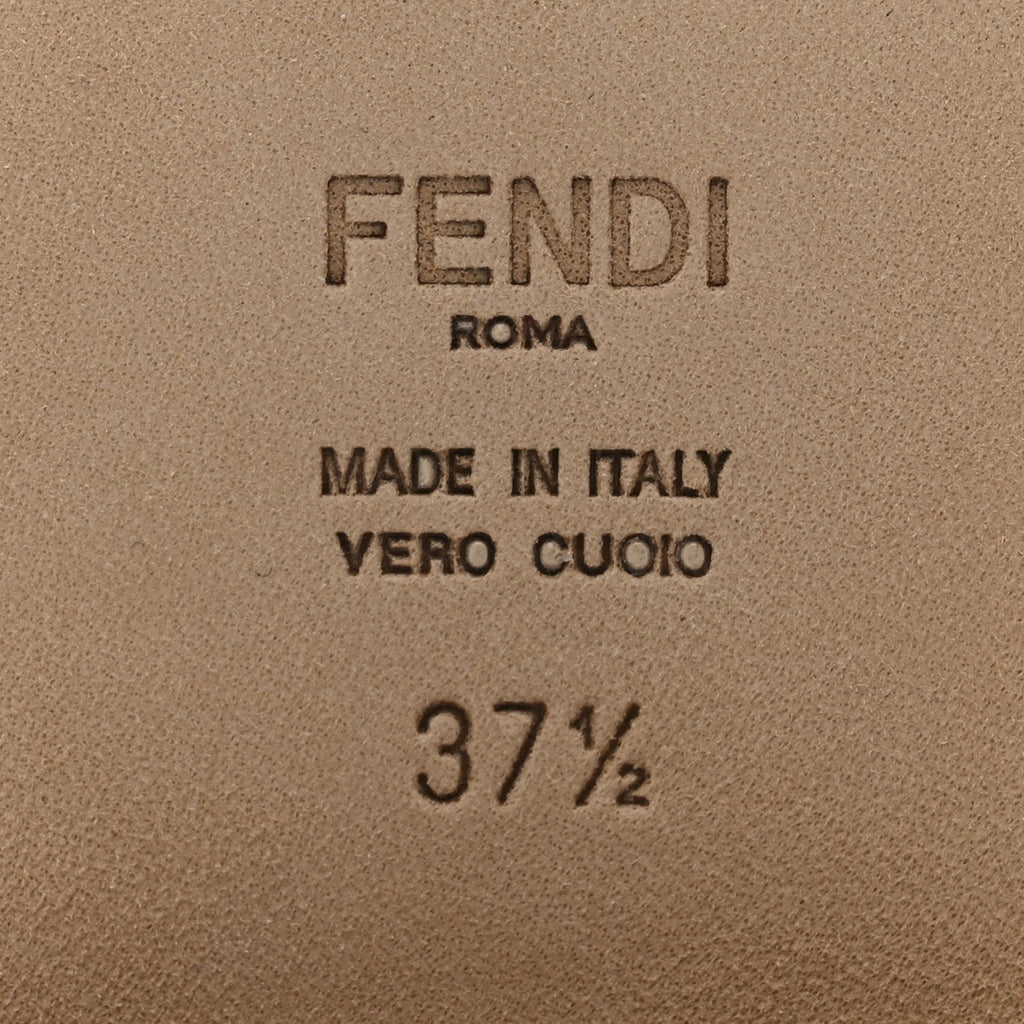 Fendi Glossy Neoprene FFrame Low Ankle Boots 37.5 White