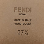 Fendi Glossy Neoprene FFrame Low Ankle Boots 37.5 White