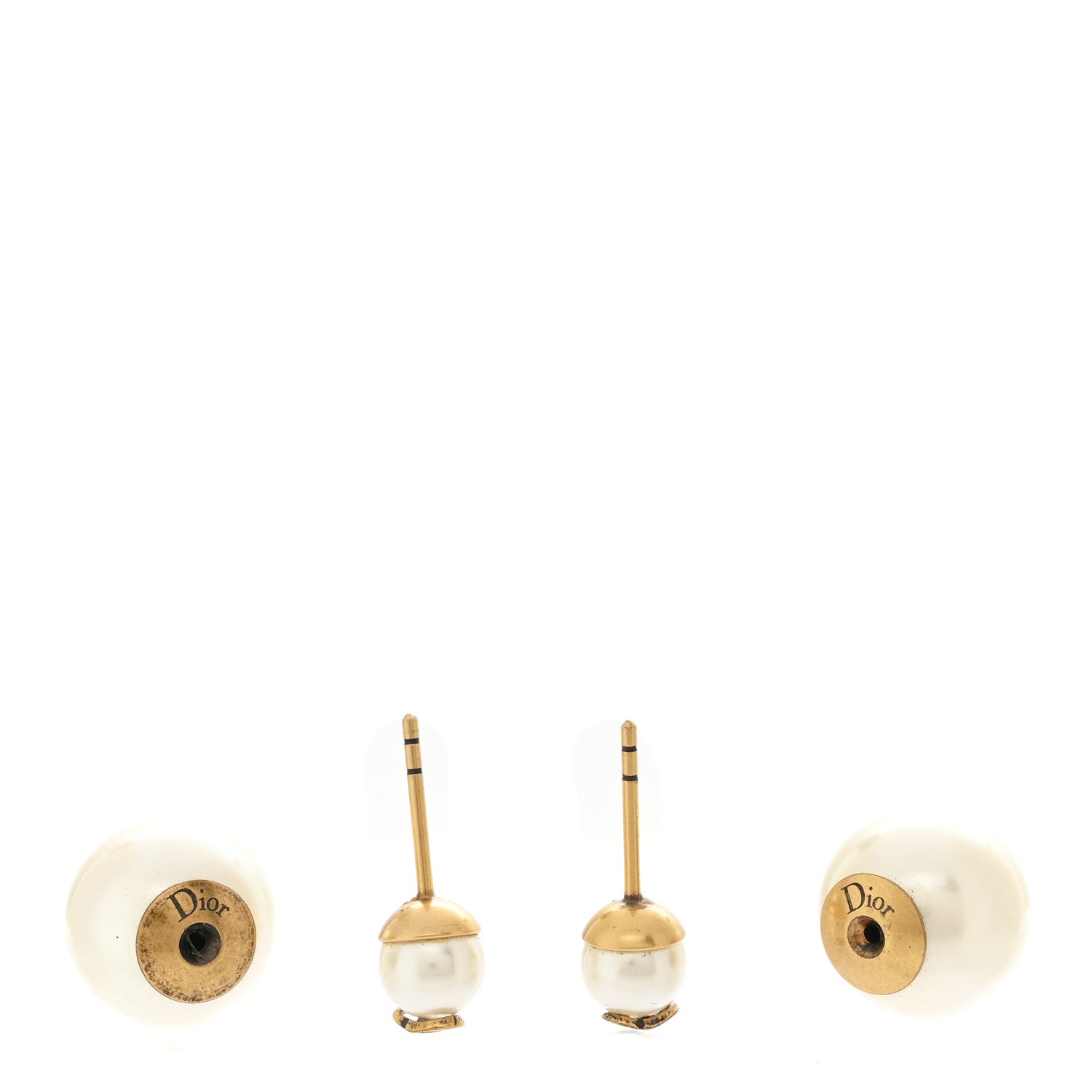 Christian Dior Pearl Bee Star Mise En Dior Tribal Earrings Gold