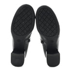 Chanel Stretch Lambskin Cap Toe CC Short Boots 39 Black