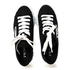 Prada Re-Nylon Gabardine Triangle Logo Double Wheel 50mm Sneakers 38 Black