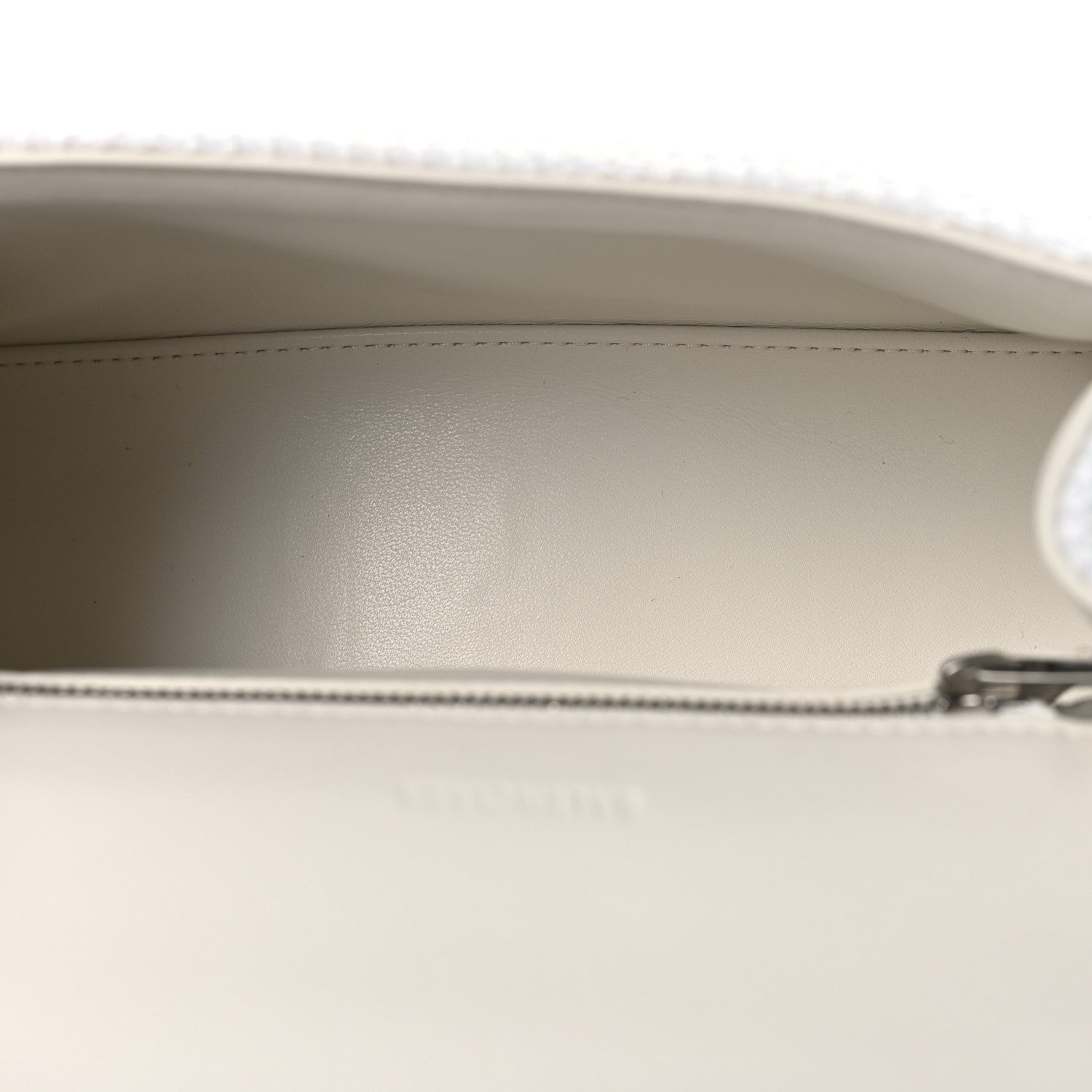 Balenciaga Faux Calfskin Fabric Glow In The Dark Small Sneakerhead Top Handle Bag White Orange