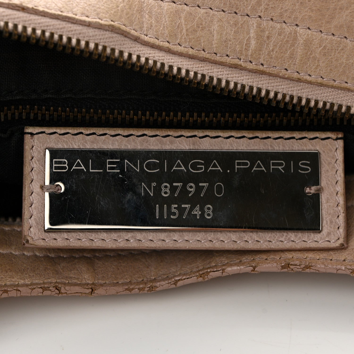 Balenciaga Agneau Classic Hardware City Bois de Rose
