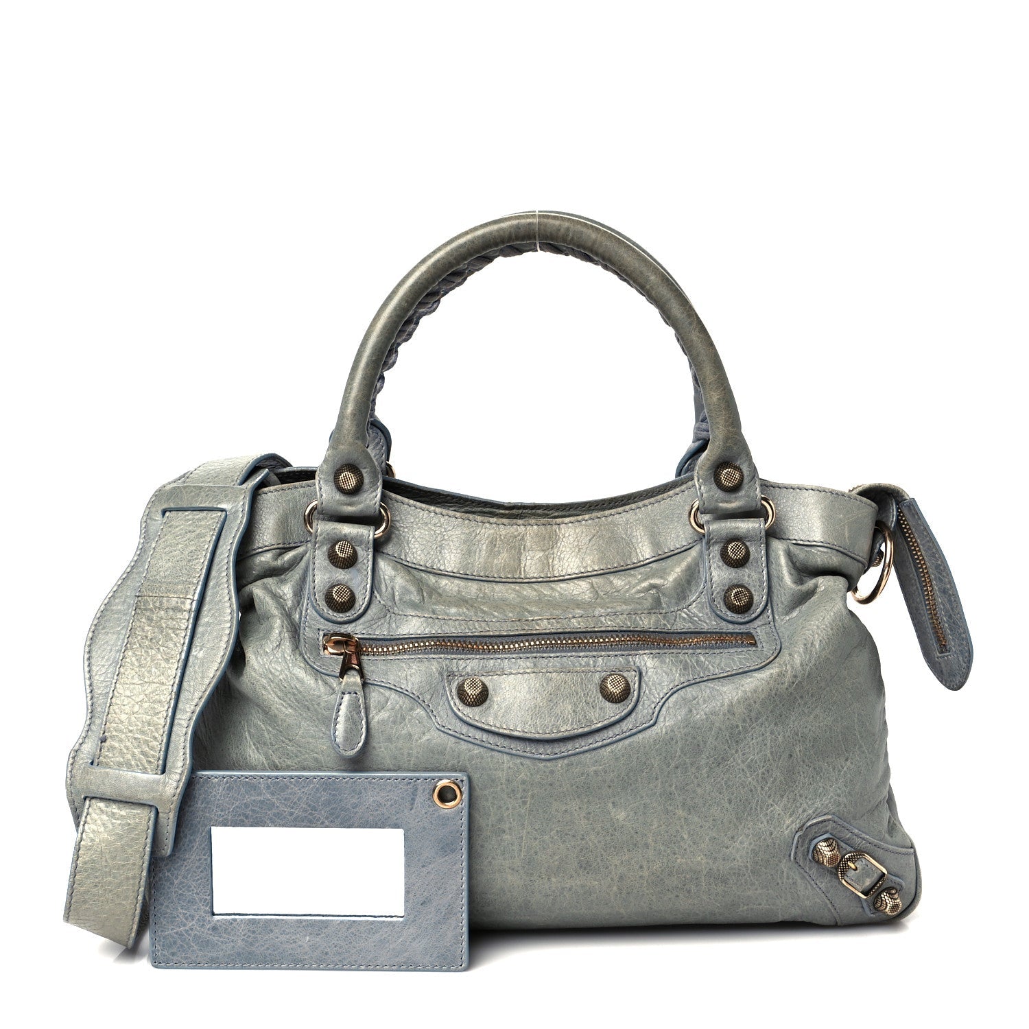 Balenciaga Agneau Giant 12 Rose Gold Hardware Town Ardoise