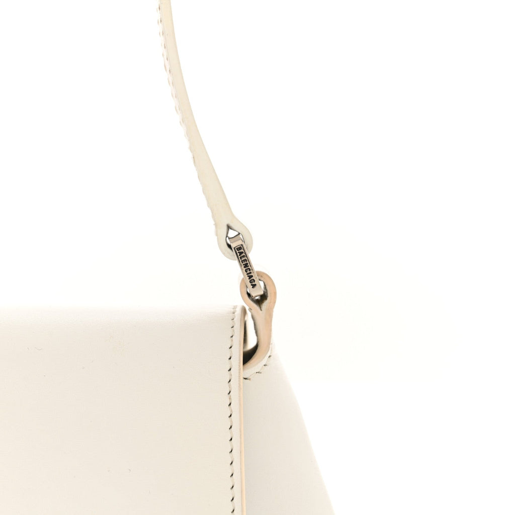 Balenciaga Box Calfskin Small XX Flap Stretch Bag White
