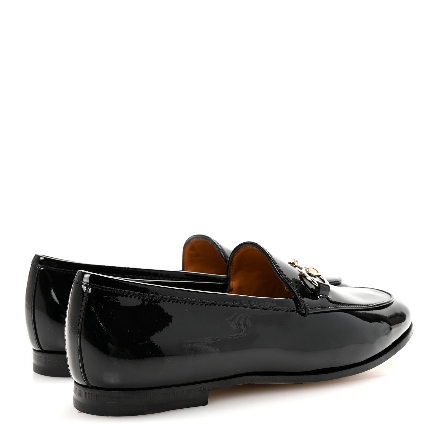 Gucci Patent Women's Jordaan Loafers  35.5 Black