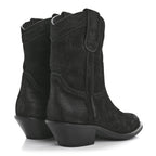 Saint Laurent Suede Eastwood Western Boots 35 Black
