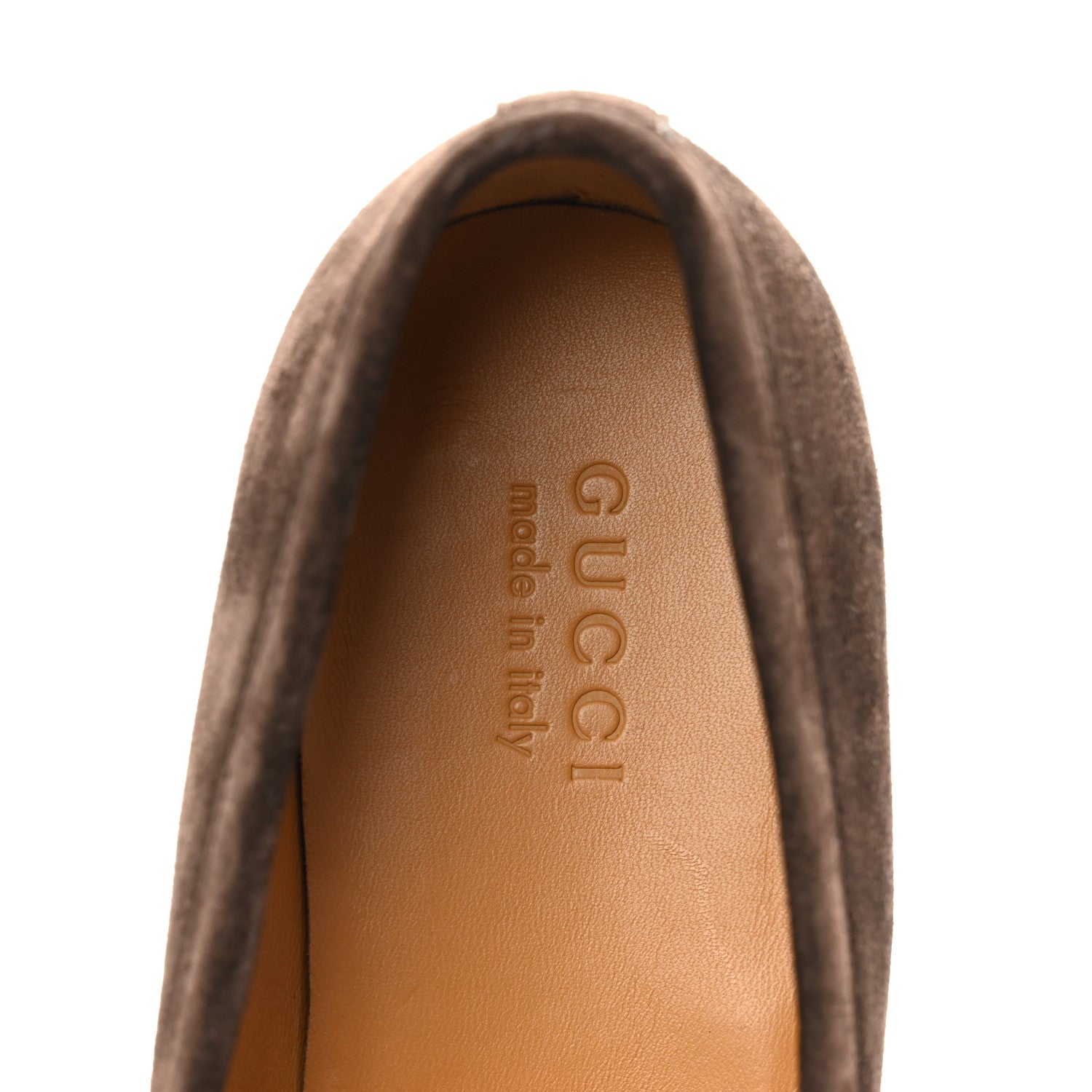 Gucci Luxury Suede GG Monogram Horsebit Mens Jordy Loafers 9 Night Cocoa
