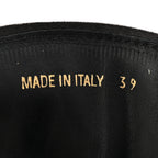 Prada Spazzolato Captoe 30mm Combat Boots 39 Black