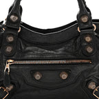 Balenciaga Agneau Giant 21 Rose Gold Hardware City Black