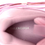 Balenciaga Fabric Mesh Distressed Womens Triple S Sneakers 36 Pink