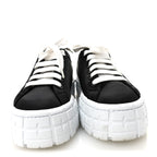 Prada Re-Nylon Gabardine Triangle Logo Double Wheel 50mm Sneakers 38 Black