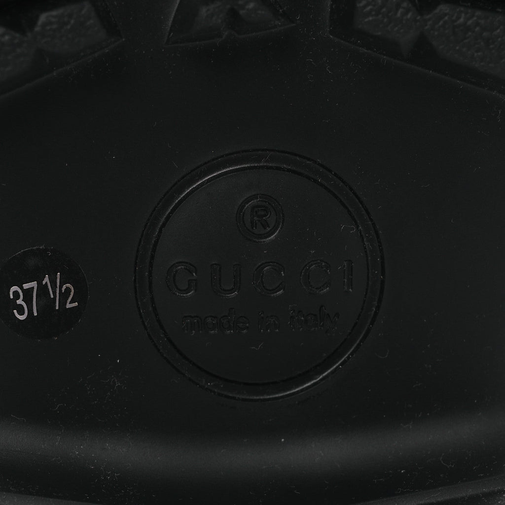 Gucci Cordovan Lux Womens Horsebit 45mm Platform Loafers 37.5 Black