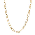 Bottega Veneta 18K Yellow Gold Sterling Silver Link Necklace Gold