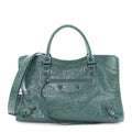 Balenciaga Arena Lambskin Classic Hardware Medium Le City Dark Emerald