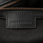 Balenciaga Arena Lambskin Brass Hardware Le City Travel Bag Black