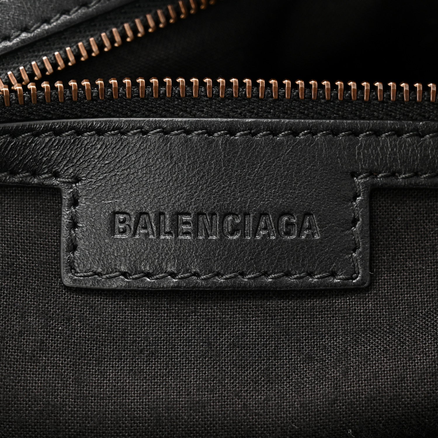 Balenciaga Arena Lambskin Brass Hardware Le City Travel Bag Black