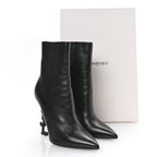 Saint Laurent Calfskin Opyum Ankle Boots 40 Black