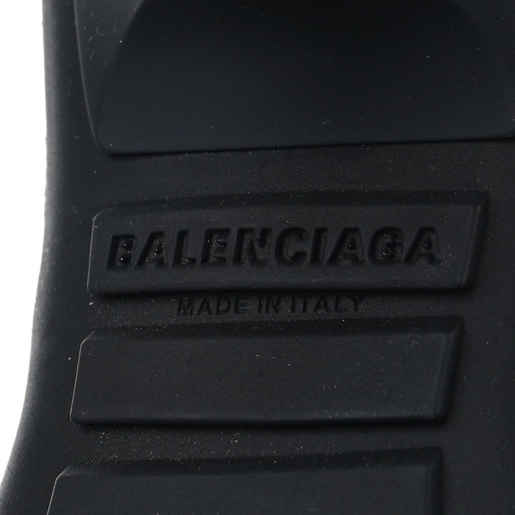 Balenciaga Calfskin Distressed Biker Boots 38 White Beige Black