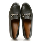 Gucci Calfskin Womens Jordaan Loafers 35.5 Luscious Green