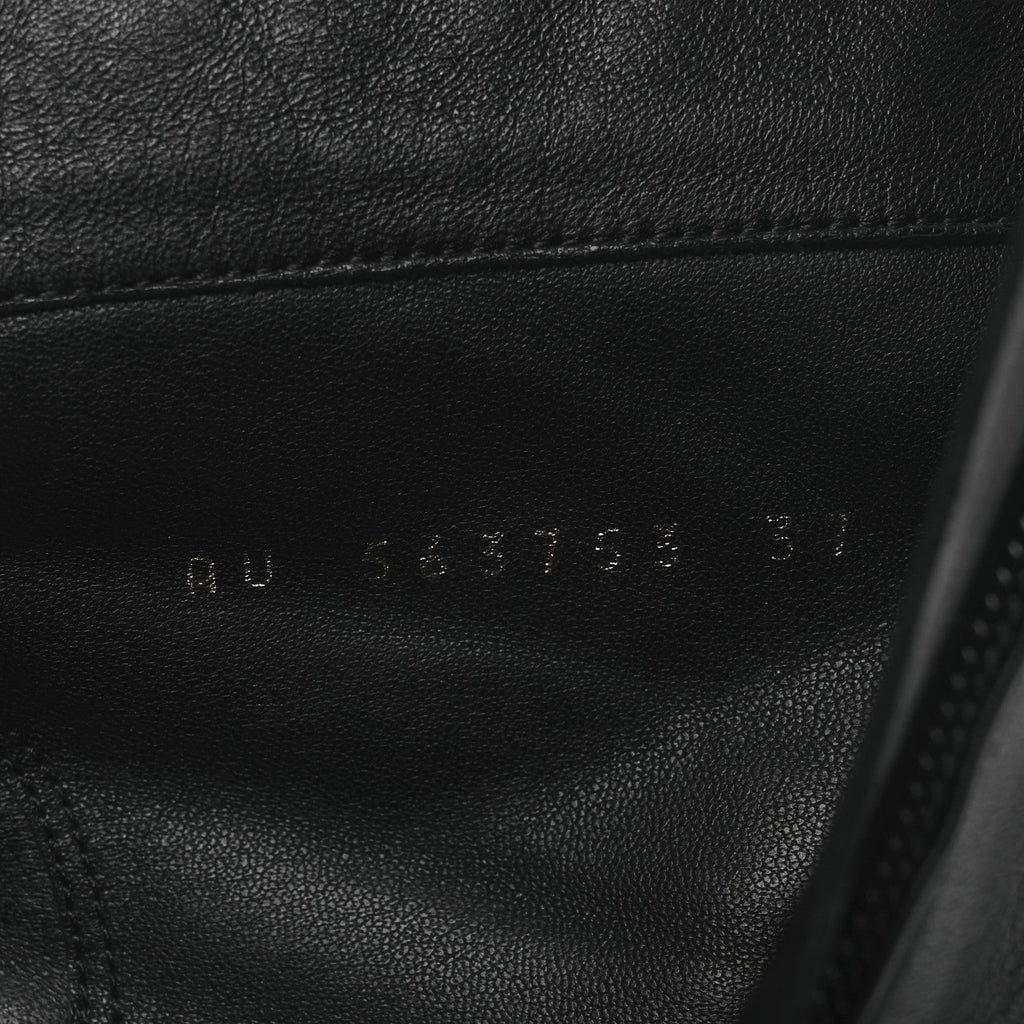 Saint Laurent Nappa Vendome Opyum 110 Ankle Boots 37 Black