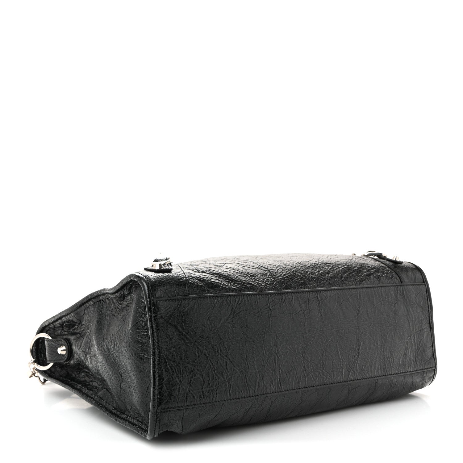 Balenciaga Agneau Classic Silver Hardware City Black