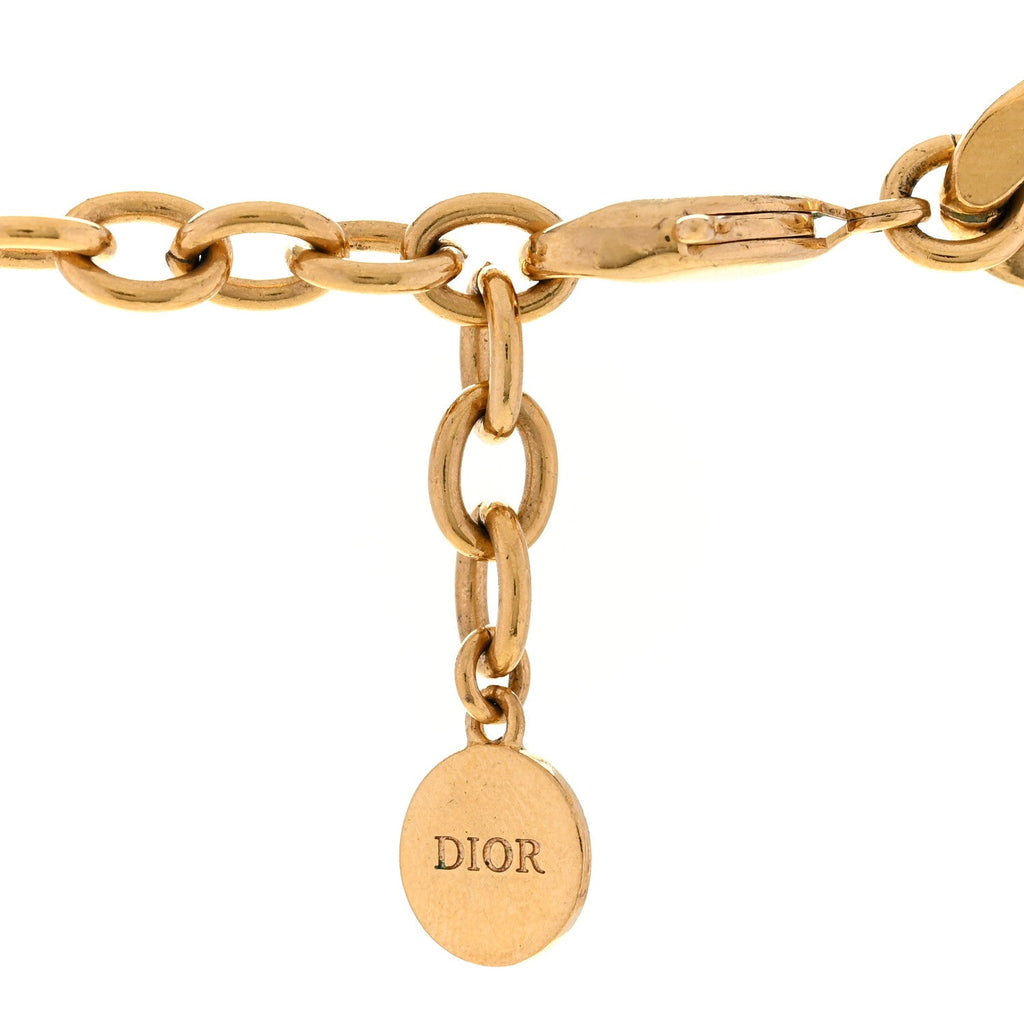 Christian Dior Danseuse Etoile Chain Choker Necklace Gold