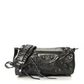 Balenciaga Agneau Arena Le Cagole Cylinder Bag Steel Grey