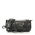 Balenciaga Agneau Arena Le Cagole Cylinder Bag Steel Grey