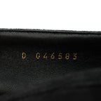 Chanel Suede Crystal CC Mocassin Loafers 39.5 Black
