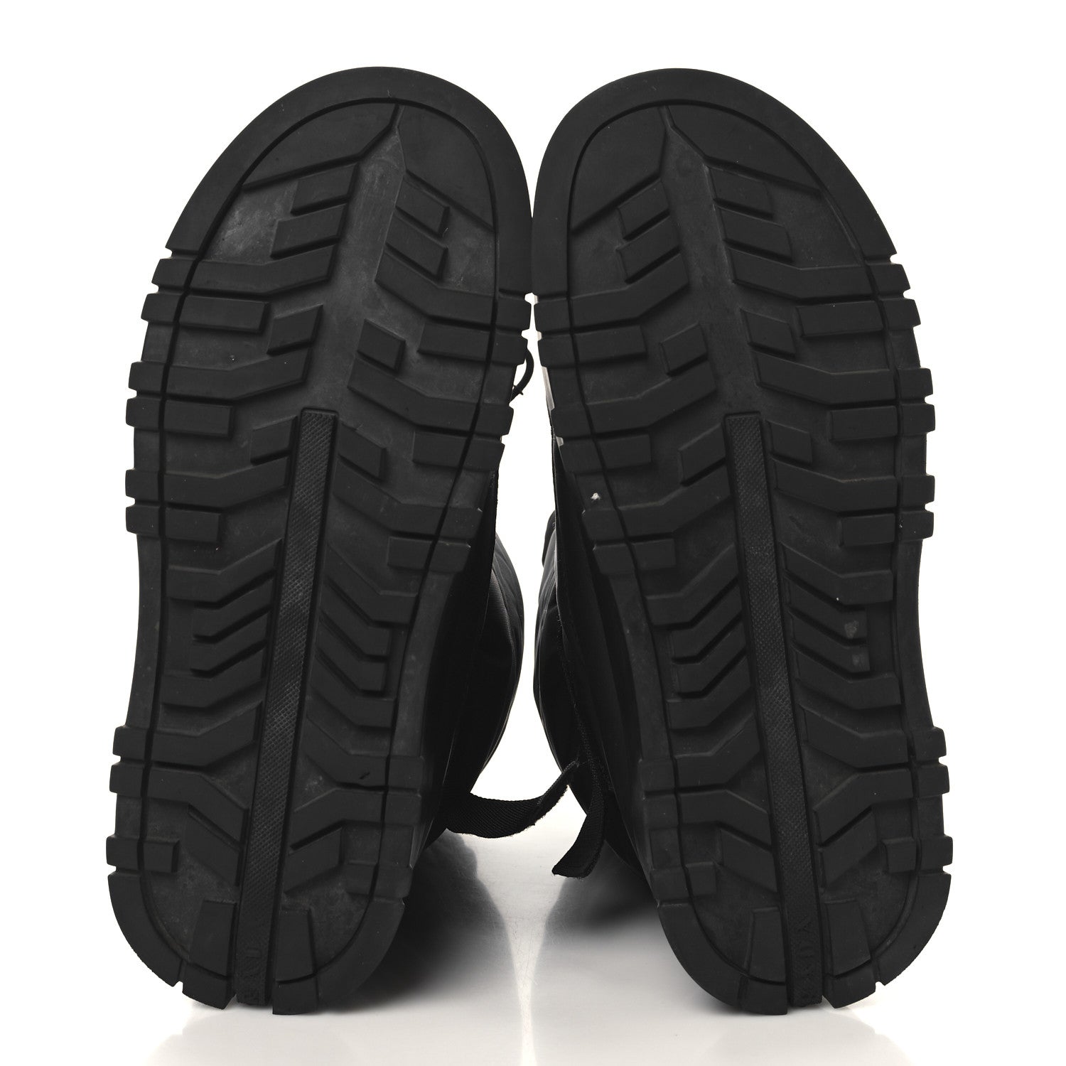 Prada Re-Nylon Gabardine Rubber Triangle Logo Mens Padded Snow Boots 8.5 Black